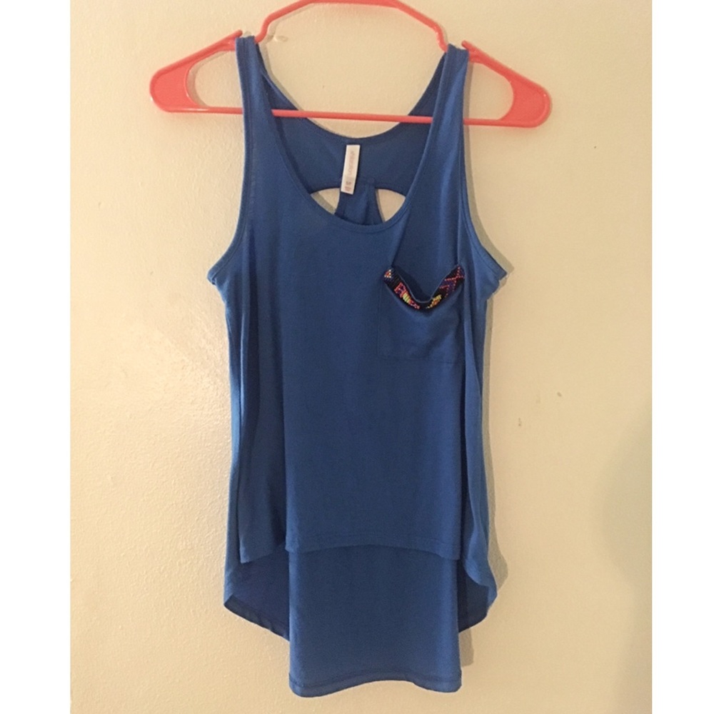 Long blue tank by Xhilaration size Small